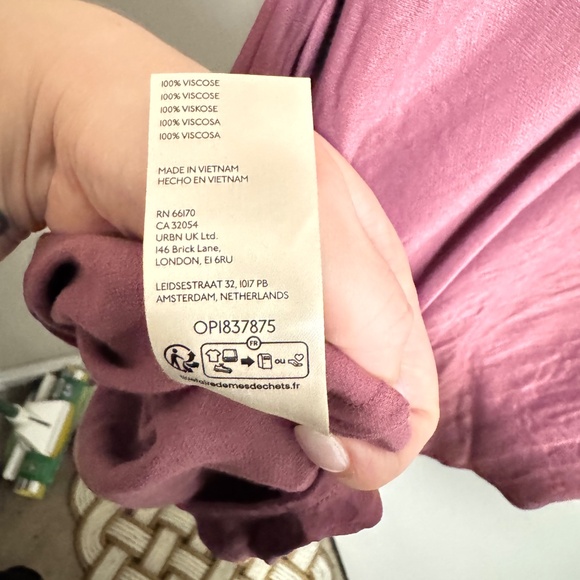 Anthropologie Lilac Bias Cut Satin Skirt 3x - Picture 5 of 5